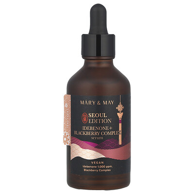 Mary & May , Seoul Edition, Idebenone + Blackberry Complex Serum, Fl Oz (80 Ml) Size 2.7