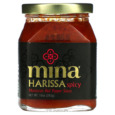 Mina Harissa Spicy, марокканский соус из красного перца, 283 г (10 унций)  - купить со скидкой