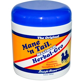 Mane 'n Tail, Maximum Herbal-Gro, 5,5 унций (156 г)