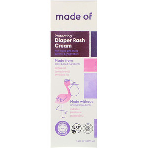 Отзывы о MADE OF, Protecting Diaper Rash Cream, 3.4 fl oz (100.55 ml)