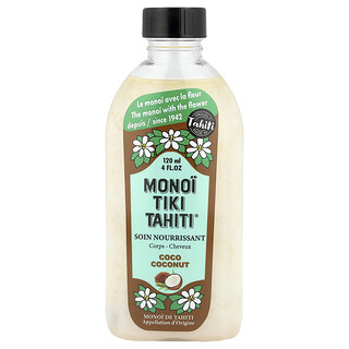 Monoi Tiare Tahiti, Monoi Tiki Tahiti®, Aceite de coco, Coco Coco, 120 ml (4 oz. líq.)