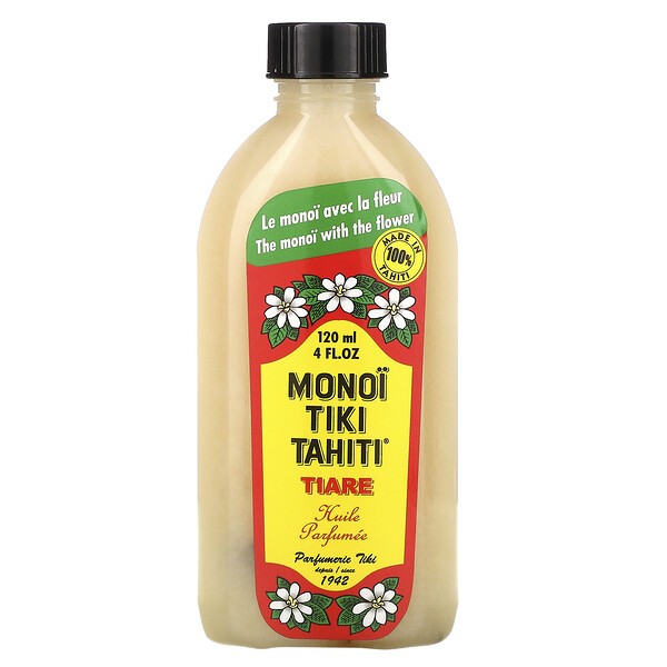 Monoi Tiare Tahiti‏, Coconut Oil, Tiare (Gardenia), 4 fl oz (120 ml)