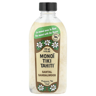 Monoi Tiare Tahiti, Monoi Tiki Tahiti®, kokosolie, sandelhout, 120 ml