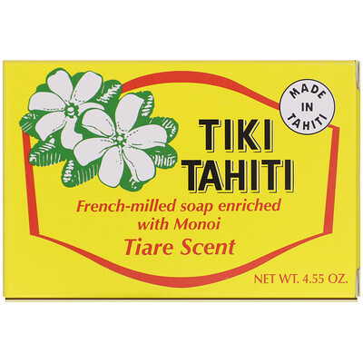 Купить Monoi Tiare Tahiti French-Milled Soap Enriched with Monoi, Tiare Scent, 4.55 oz (130 g)
