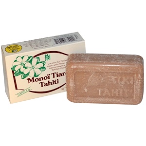 Monoi Tiare Tahiti, Мыло с кокосовым маслом, ванильный аромат 4.55 унции (130 г)