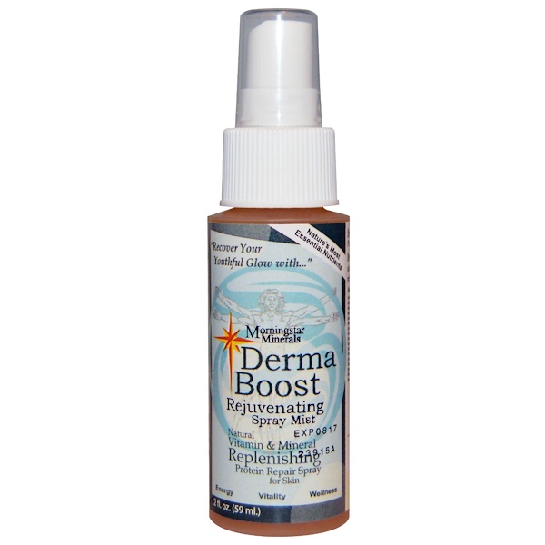 Morningstar Minerals, Derma Boost Rejuvenating Spray Mist, 2 fl oz (59 ml)