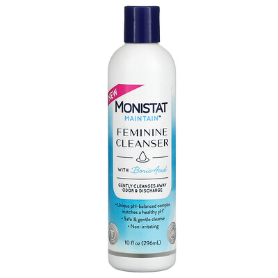 Купить Monistat Очищающее средство для женщин с борной кислотой, без отдушек, 296 мл (10 жидк. Унций)