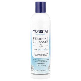 Monistat, Keep™, Agente de limpieza femenino con ácido bórico, Sin fragancia, 296 ml (10 oz. líq.)