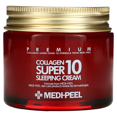

Medi-Peel, Collagen Super 10 Sleeping Cream, 2.36 fl oz (70 ml)