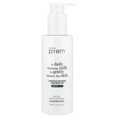 make p:rem, Safe Me. Relief Moisture Cleansing Milk, 6.76 fl oz (200 ml)