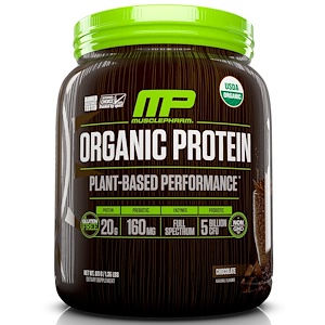 Купить MusclePharm Natural, Органический протеин растительного происхождения, шоколад, 1.35 фунта (611 г)  на IHerb