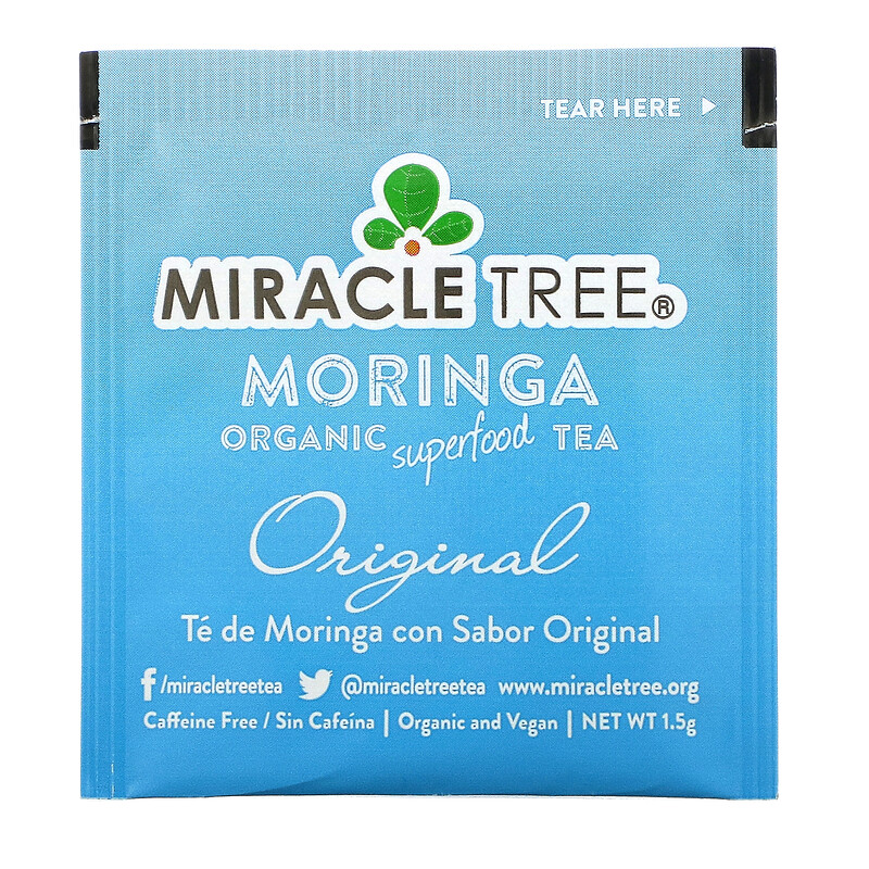 Miracle Tree, Moringa Organic Superfood Tea, Original, Caffeine Free ...