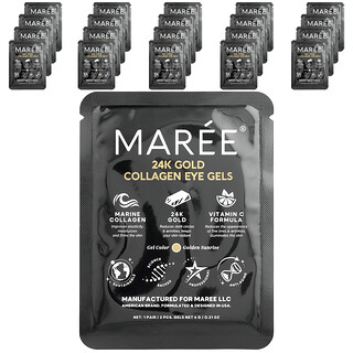 Maree, 24k Gold Collagen Eye Gels, Golden Sunrise, 20 Paare, 120 g (4,2 oz.)