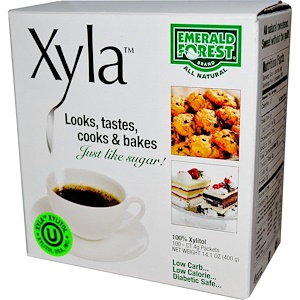 Купить Xylitol USA, Xyla, Совсем как сахар! 100 пакетиков по 4 г   на IHerb