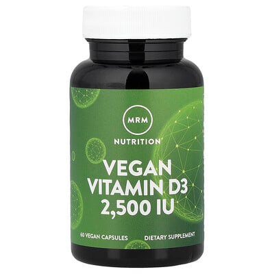 MRM Nutrition, Nutrition, Vitamina D3 vegana, 2500 UI, 60 cápsulas vegetales