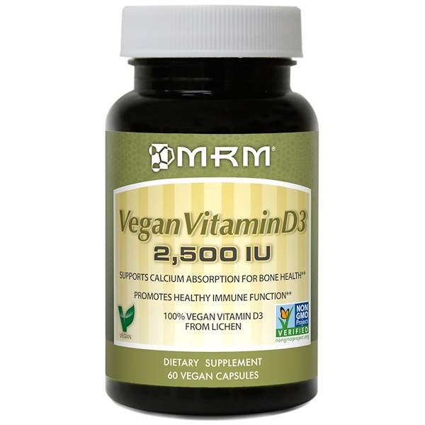 MRM, Vegan Vitamin D3, 2,500 IU, 60 Vegan Capsules