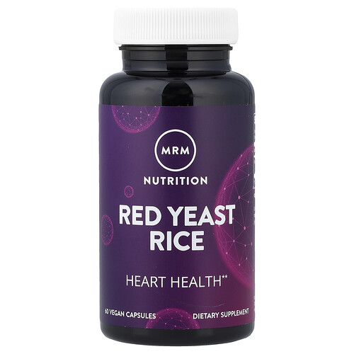 Mrm Nutrition Red Yeast Rice, 60 Vegan Capsules (600 mg Per Capsule)