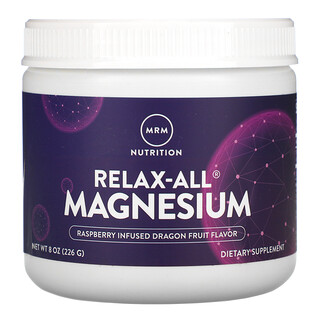 MRM, Relax-All 마그네슘, 라즈베리가 들어간 용과, 226g(8oz)