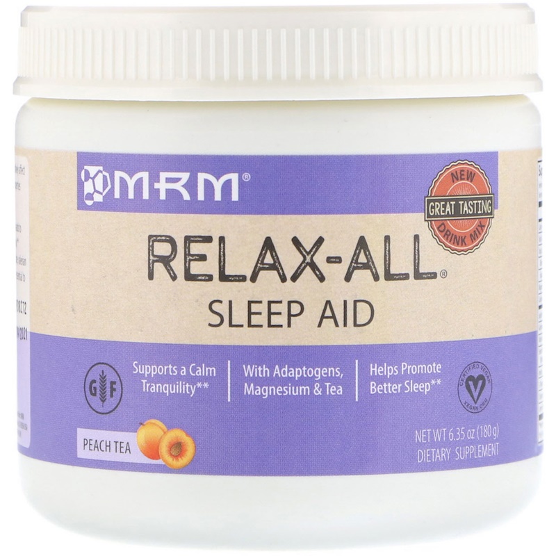 MRM, RelaxAll Sleep Aid, Peach Tea, 6.35 (180 g) iHerb