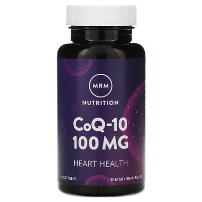 MRM Nutrition, коэнзим Q-10, 100 мг, 60 мягких таблеток
