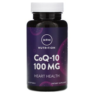 MRM, Nutrition, CoQ-10, 100 mg, 60 capsules à enveloppe molle