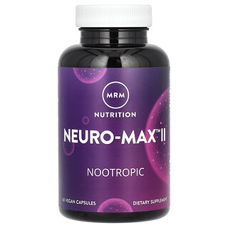 MRM Nutrition‏, Neuro-Max II, 60 כמוסות טבעוניות