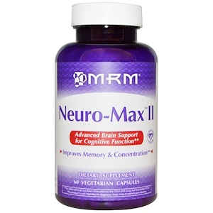 MRM, Neuro-Max II, 60 капсул на растительной основе