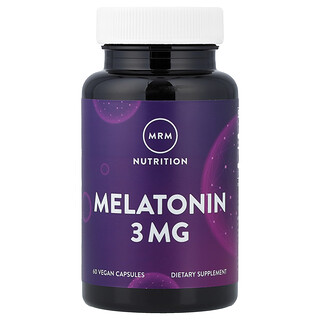 MRM Nutrition, 褪黑荷爾蒙，3 毫克，60 粒純素食膠囊