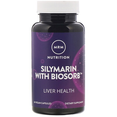 MRM Nutrition, Силимарин с агентом Biosorb, 60 растительных капсул