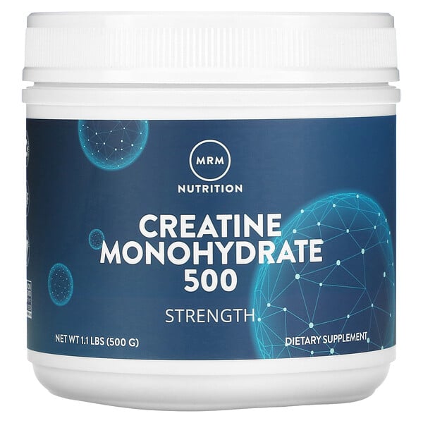 MRM Nutrition, Creatine Monohydrate 500, Strength, 1.1 lbs (500 g)