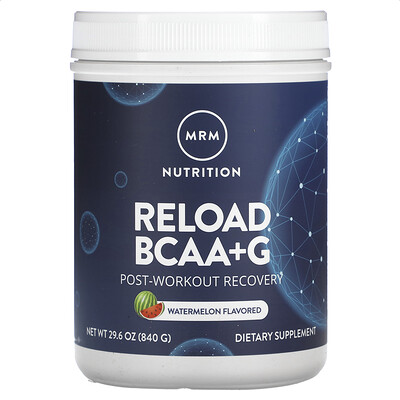 

MRM Nutrition Reload, BCAA+G , восстановление после тренировки, арбуз, 840 г (29,6 унции)