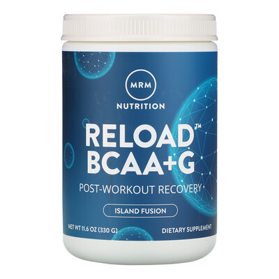 MRM RELOAD BCAA+G, Post-Workout Recovery, Island Fusion, 11.6 oz (330 g)
