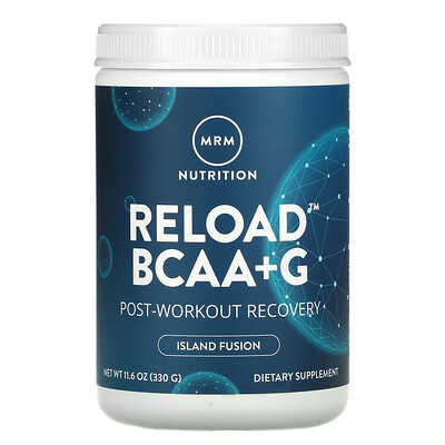 

MRM RELOAD BCAA+G, Post-Workout Recovery, Island Fusion, 11.6 oz (330 g)