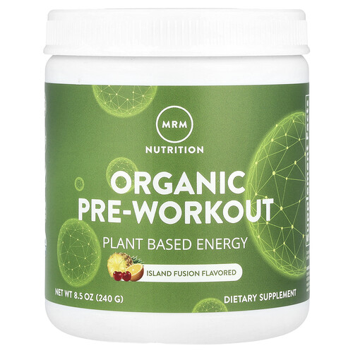 MRM Nutrition, Organic Pre-Workout, Island Fusion, 240 g (8,5 oz.)