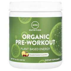 Organic Pre-Workout, Island Fusion, 8,5 унцій (240 г)