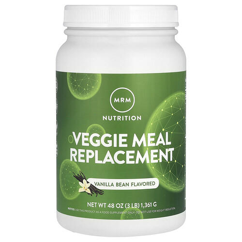 Mrm Nutrition MRM Nutrition, Veggie Meal Replacement, Vanilla Bean, 3 lbs (1,361 g)