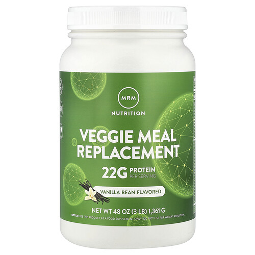 Veggie Meal Replacement 48 oz by Metabolic Response Modifier - Vanilla Bean