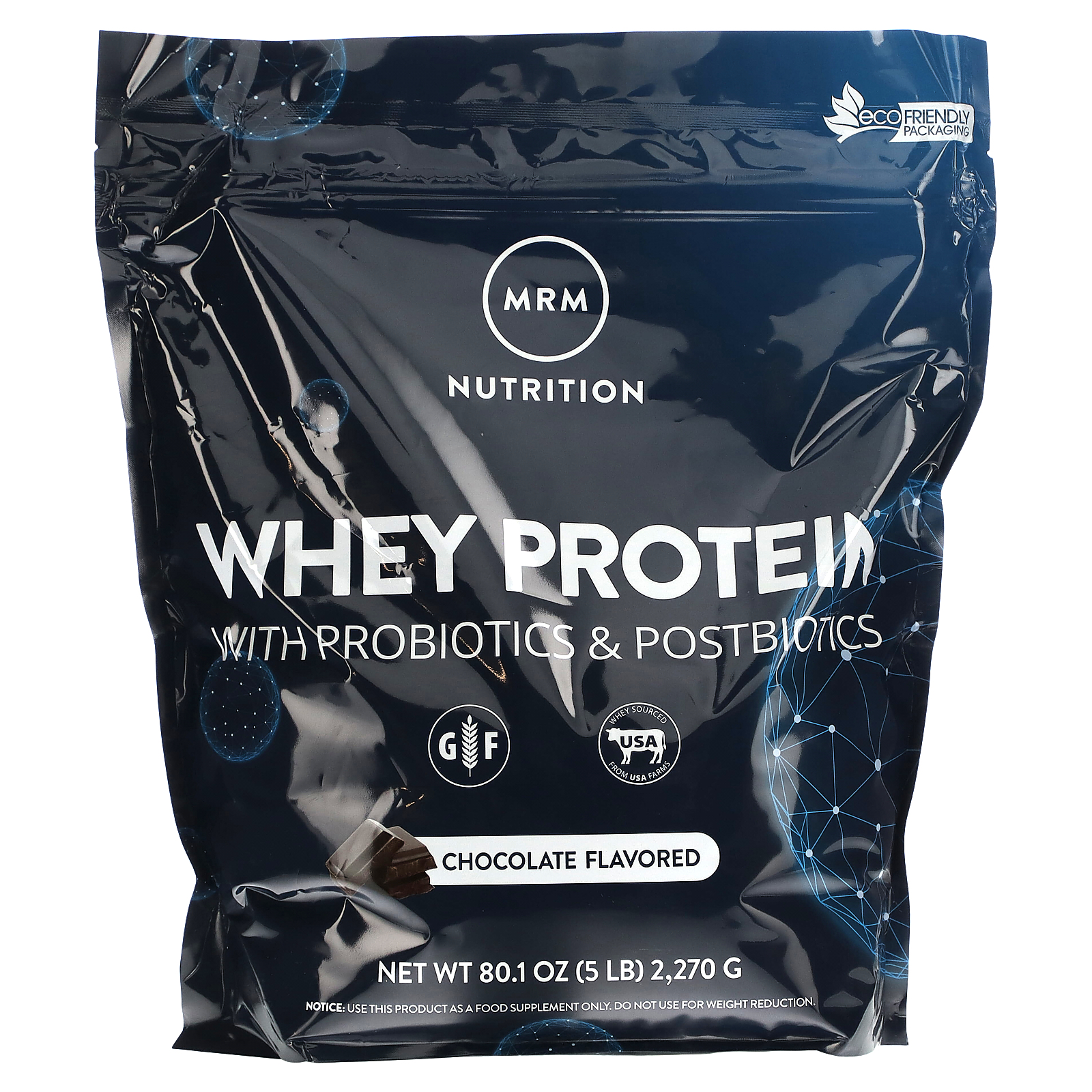 MRM Nutrition, Whey Protein with Probiotics & Postbiotics, Chocolate, 5