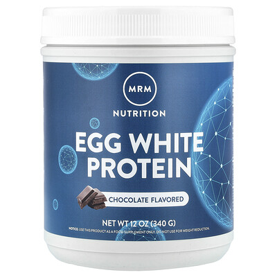 MRM Nutrition, Proteína de clara de huevo, Chocolate`` 340 g (12 oz)