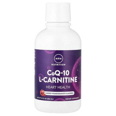 MRM Nutrition, CoQ10 y L-carnitina, Cereza y granada, 480 ml (16 oz. líq.)