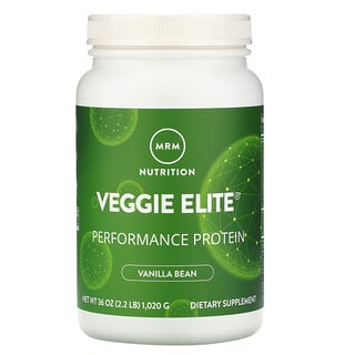 MRM, Veggie Elite, Performance Protein, вегетарианский протеин для повышения продуктивности, стручки ванили, 1020 г (2,2 фунта)