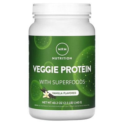 

MRM Nutrition Veggie Protein with Superfoods Vanilla 2.5 lb (1 140 g)