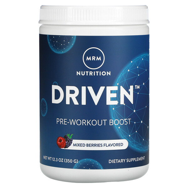 MRM Nutrition‏, DRIVEN, חיזוק לאחר אימון, תערובת פירות יער, 350 גרם (12.3 אונקיות)