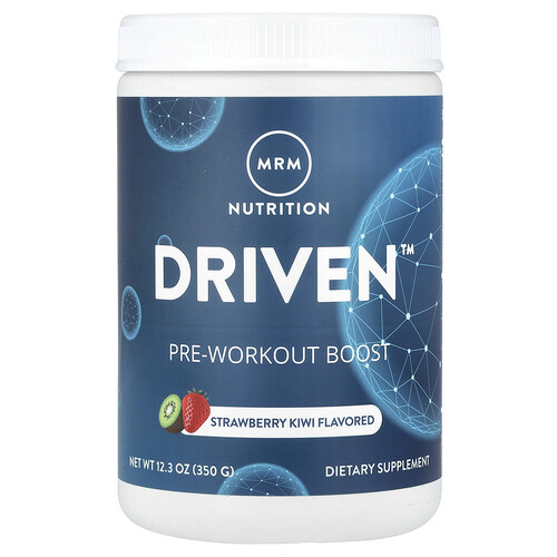 Mrm Nutrition DRIVEN™, Pre-Workout Boost, Strawberry Kiwi, 12.3 oz (350 g)