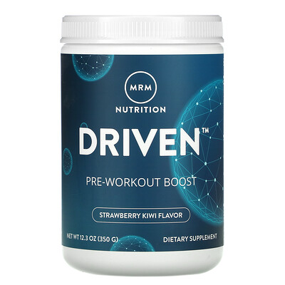 

MRM DRIVEN, добавка перед тренировкой, клубника и киви, 350 г (12,3 унций)