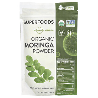 MRM Nutrition, Organic Moringa Powder, 240 g (8.5 oz)