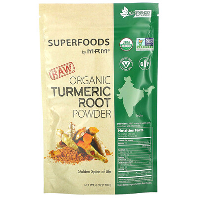 

MRM Nutrition Raw Organic Turmeric Root Powder 6 oz (170 g)