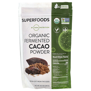 MRM Nutrition, Cacao orgánico fermentado en polvo, 240 g (8,5 oz)