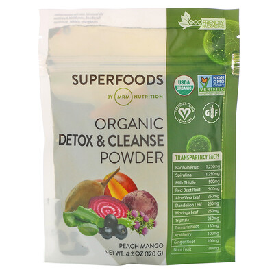 MRM Organic Detox & Cleanse Powder, 4.2 oz (120 g)