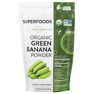 MRM Nutrition, Superfoods, biologisch groene bananenpoeder, 240 g